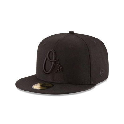 Sapca New Era Baltimore Orioles MLB Black On Black 59FIFTY Fitted - Negrii